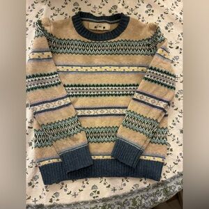 Mini Boden Fair Aisle Crewneck Sweater